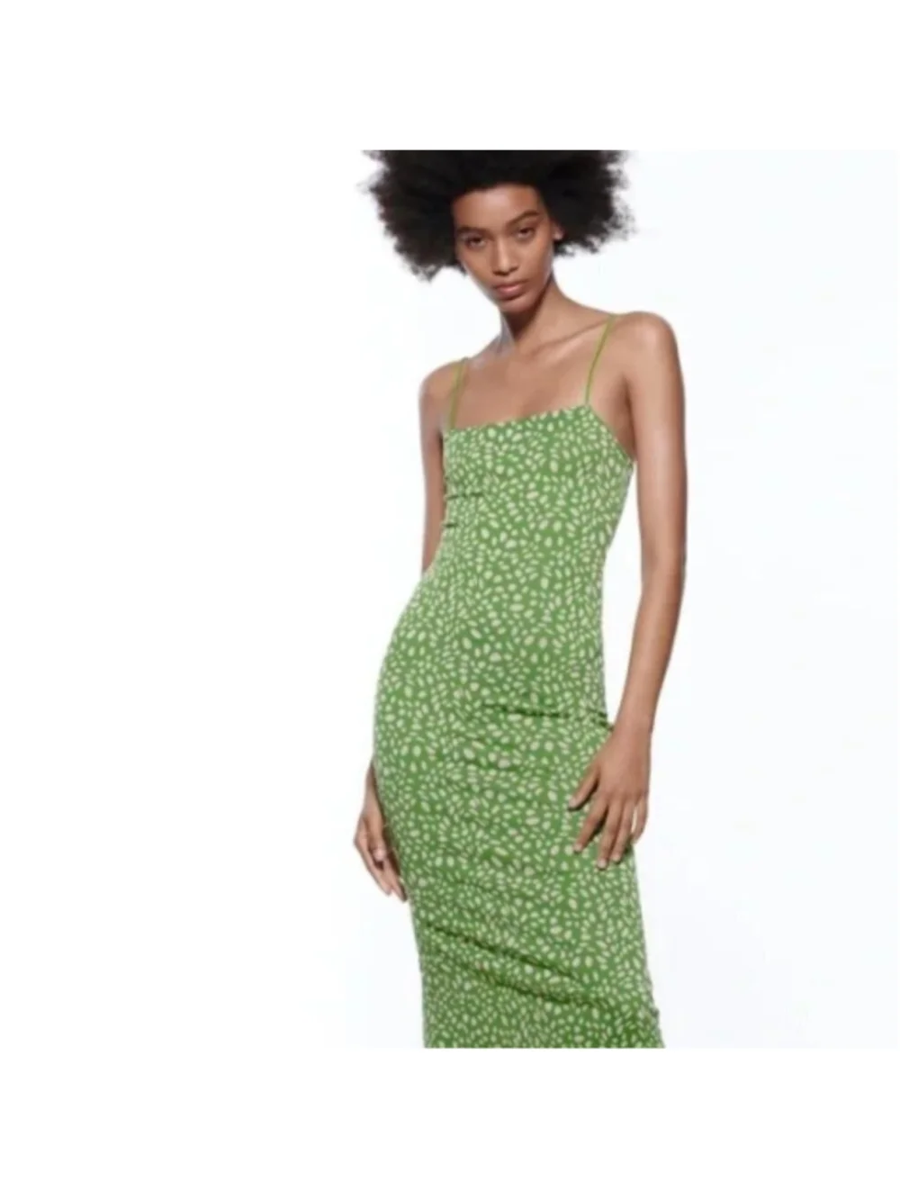 green dresses zara Zara green dress